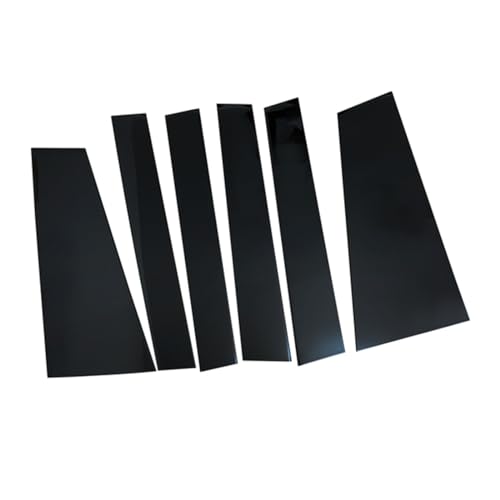 Autocollant noir piano brillant anti-rayures pour montants de portière Toyota Sienna