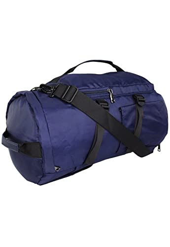 Bolsa Mochila Mala Transversal e de Mão de Nylon B053 Lenna's Azul