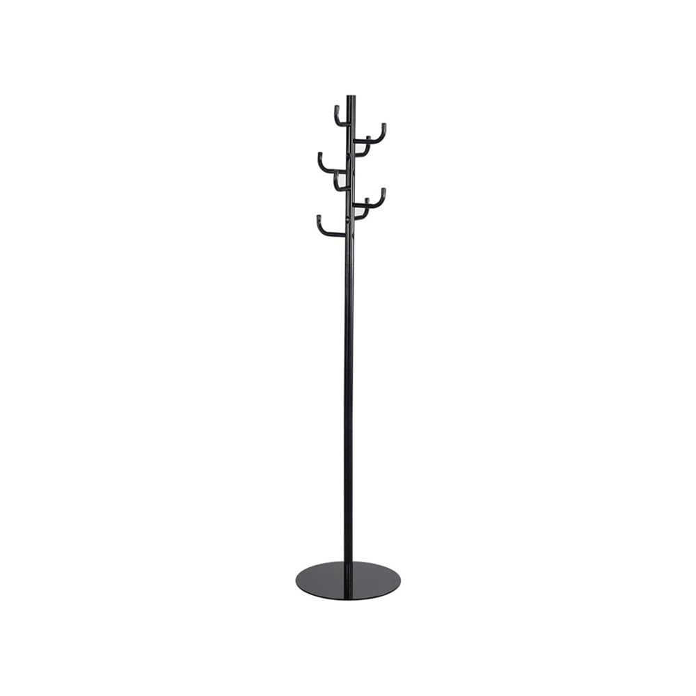 DFHS46JK Hat Rack Black Hook Head Coat Rack, Freestanding Hat And Hanger With 8 Rounded Edge Hooks for Office