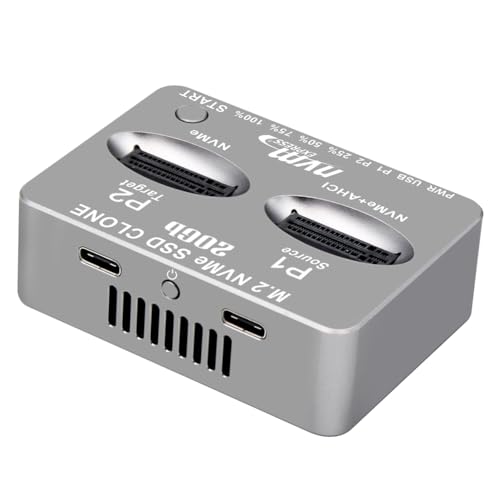 Boîtier double baie M.2 NVMe idéal pour vider vos disques SSD en déplacement informatique