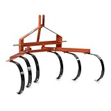 Titan Attachments Cultivator with 6 Spring Steel Shanks 3 Point Quick Hitch