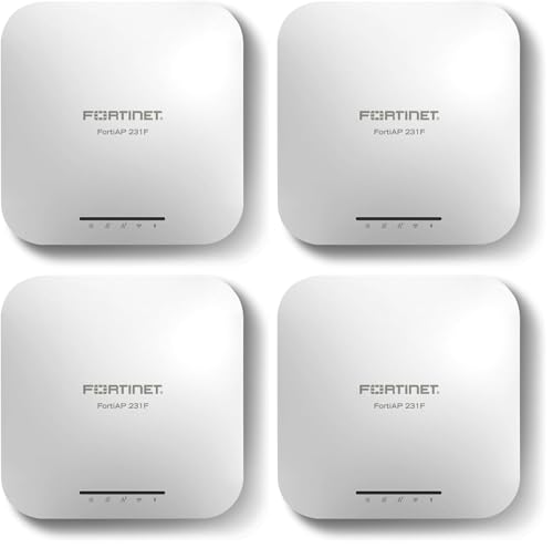 Fortinet FortiAP 231F 2x2 MU-MIMO Access Point with Tri Radio (FAP-231F-A) (Pack of 4)