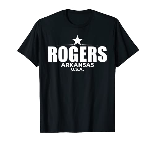 Rogers Arkansas Retro Vintage Camiseta