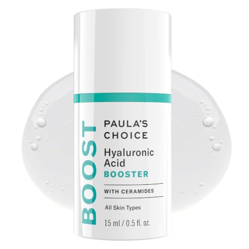 Paulas Choice BOOST Hyaluronic Acid Booster Face Serum with Ceramides, Plumps Fine Lines and Wrinkles, Hydrating Hyaluronic Acid Gel for Dry Skin, Fragrance-Free, 0.5 Fl Oz