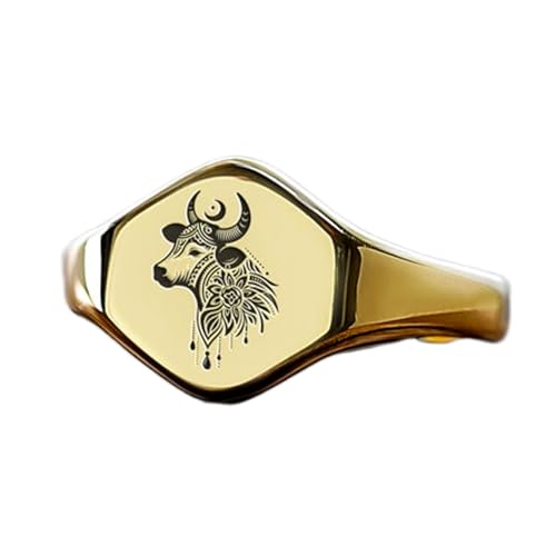 Bague vache hexagonale en argent hypoallergénique pour sublimer les peaux sensibles