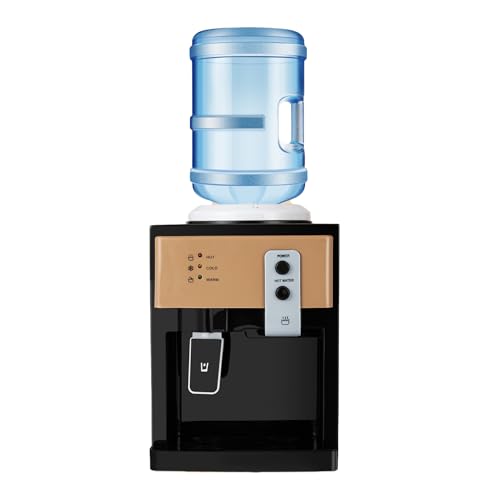 Top Loading Hot and Cold Water Dispenser – Countertop Water Cooler for 1.2–5 Gallon Bottles, 3 Temperature Settings (Hot/Cold/Warm), 550W Heating, 0.14 gal Tank – Water Machine for Home, Office, Dorm
