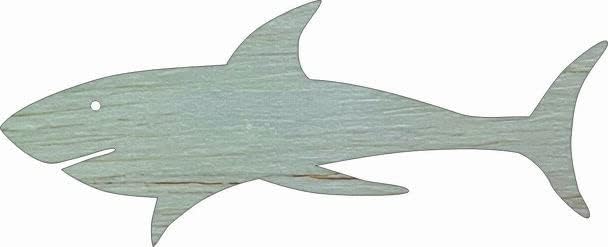 Shark Wood 10" Shape, Unfinished Animal Craft, Wood Cutout
