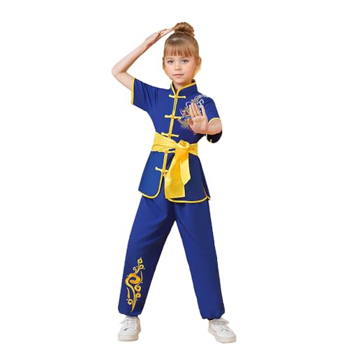 Costume traditionnel chinois mixte en ensemble complet pour enfants et adultes