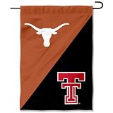 Texas vs. Texas Tech House Divided Garden Flag Banner