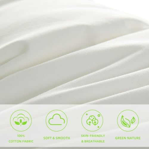 Image of Hybrid Pure Microfiber Pillow Set of 1 | Down Pillow for Sleeping | Soft Support for Side,Back and Stomach Sleepers,Medium Firm,Neck Supportive Pillow, Size 17x27 inch
