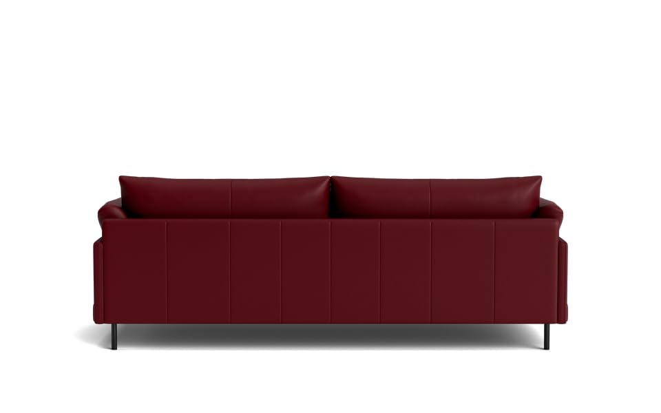 Image of LEGACY OF COMFORT Zola 3 Seater Sofa Three Seater Sofa Leather for Living Room Hotels and Offices (Burgandy)