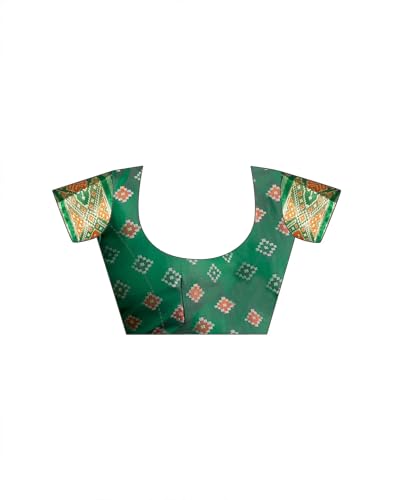 Image of MADHUHANSH Women's Cotton Linen Saree with Unstitched Blouse Piece and Floral Printed Pattern | Women Saree for Special Occasion | Stylish Modern Sarees