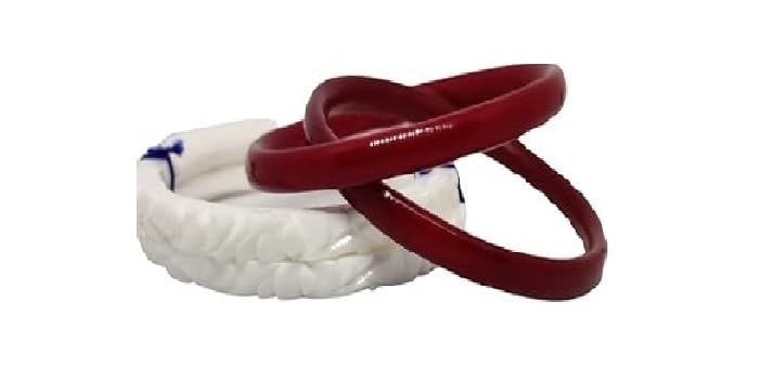 Lac Shakha Pola Bangles | Size- 2.6| Traditional Bengali Bangles for Married Women Pack of 4 (B0DCNNWWDQ) Amazon Price History, Amazon Price Tracker