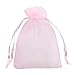 Zoydin 100 Sacs-Cadeaux en Organza 9cm x 12cm Sachets Cordon de Bonbons de Bijoux pour Le Parti d'anniversaire et de Mariage Emballage Cadeau de Noël (M)