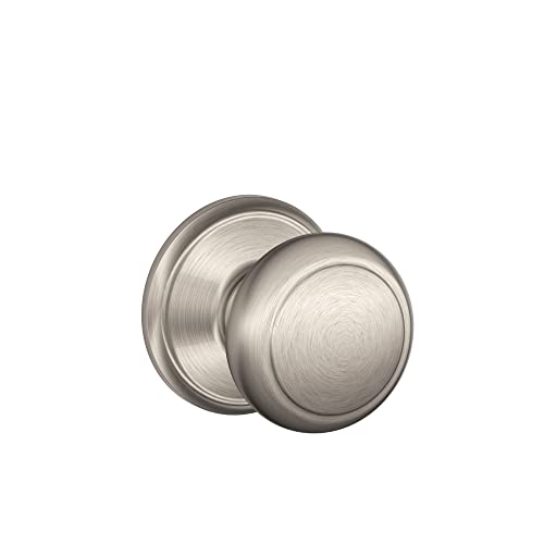 Schlage Andover Hall/Closet Passage Door Knob, Satin Nickel - image 1