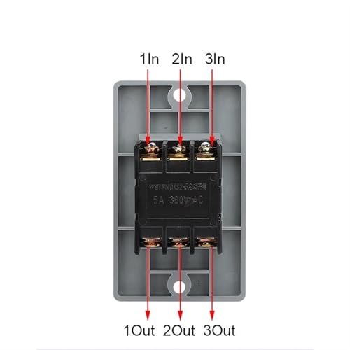 Interruptor de botón de bloqueo QKS2-5 para encendido seguro de maquinaria trifásica de 380V 4