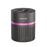 MEGAWISE Office Air Purifier with 3-in-1 HEPA Filter Desktop Air Cleaner for Smoke, Dust, Pollen, Pet Dander, HEPA Air Purifier for Home and Bedroom, 100% Ozone Free (Available for California)