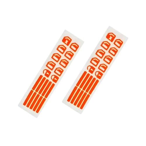 Image of 2X Car Control Switch Button Luminous Stickers Auto Night Fluorescent Decals Red