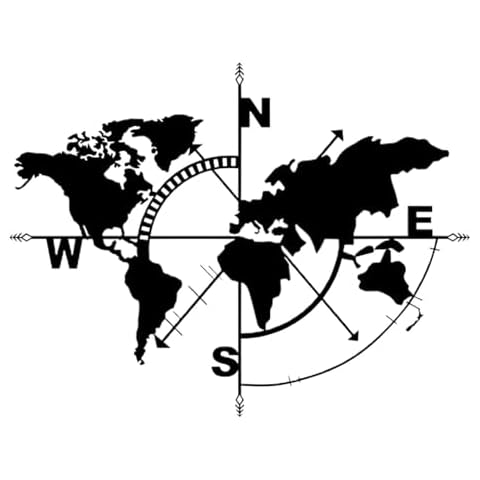 Décoration murale en métal - Carte du monde Cover