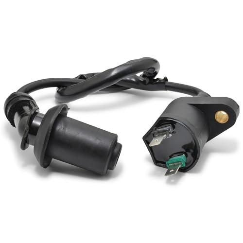 Easyboost Bobine d'allumage antiparasite Fil de Bougie pour 50cc GY6 4T 139QMB Baotian BT49QT, Kymco Agility, Dink, Like, People, Super 8, Vitality, Peugeot...