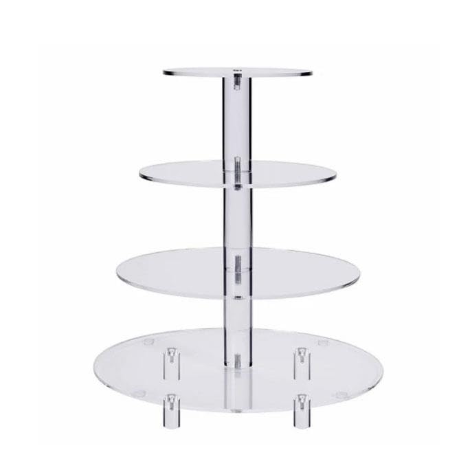 Multiusos Mesa de Postre Transparente Multicapa for Tartas(XL)