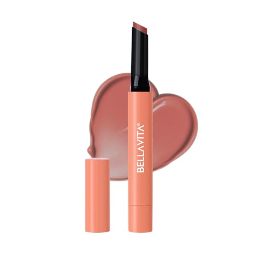 BELLAVITA All Hearts Lip Plumper | Hydrating Plumping Gloss | Natural Tint & Shine | BellaMood Tech | Paraben Free Lip Gloss | Crush Fever | 1.2g