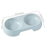 Welpennäpfe | Macaron Elevated Cat Double Bowl | Welpenfutter- und Wassernäpfe-Set, Fressnäpfe zum Füttern von kleinen, mittelgroßen Hunden, Katzen, Welpen
