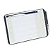 Tack and Write Monthly Calendar Board, 17 x 11, Black