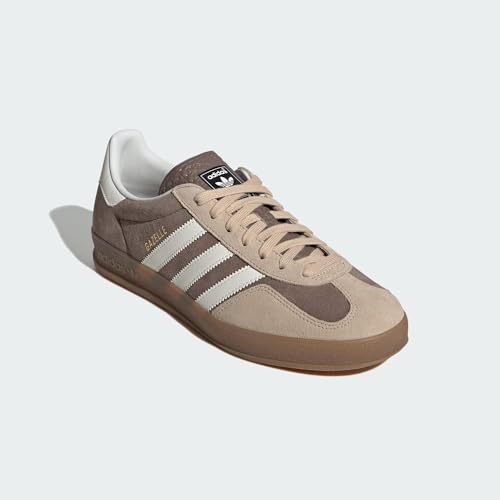 Image of adidas Gazelle Indoor Men's Sneakers, Earth Strata /Cloud White /Magic Beige, Size 9.5