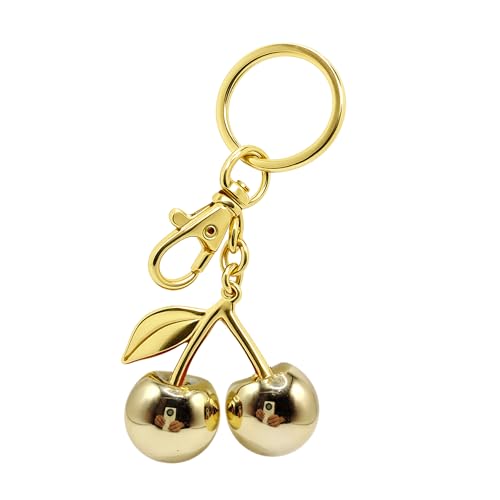 One Tap Only Llavero con dije para bolso, accesorios de regalo para mujer, bolso de mano, cadena extensora para bolsos, Oro cereza, 12.3 X 7.1 X 2.5 Centimeters