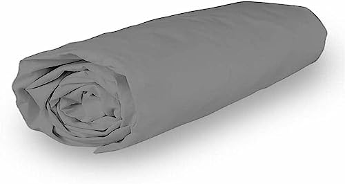 Percale Uccisione Coperchio 200 x 200 cm cotone grigio