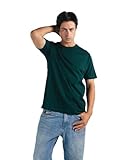 Feathers Men’s Regular Fit T-Shirt 100% Cotton Short Sleeve (1, Dark Green, 3XL)
