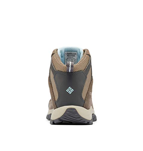 Columbia Columbia Women's Crestwood Mid Waterproof Hiking Boot, Breathable, pebble, oxygen, 9.5 Regular US