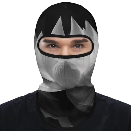 Balaclava Negro y Blanco para Hombre Mujer Protección Solar Transpirable Máscara Completa para la Cabeza para Senderismo, Ciclismo, Correr, Conducción miniatura 1