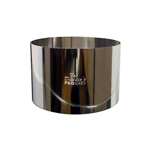 Fat Daddio's Stainless Steel Round Cake and Pastry Ring, 4 Inch x 3 Inch