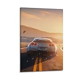 Photo Gallery xhhoka jdm poster r35 con auto sportive, su tela, decorazione artistica da parete e arte su tela, motivo: tramonto, montagna, velocità, velocità, illuminazione dinamica, 60 x 90 cm Photo Gallery xhhoka jdm poster r35 con auto sportive, su tela, decorazione artistica da parete e arte su tela, motivo: tramonto, montagna, velocità, velocità, illuminazione dinamica, 60 x 90 cm