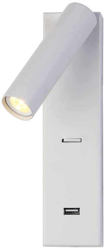 ITOSUI Adjustable LED Cabinet Light USB Charging - Wall Sconce for Bedroom and Living Room(White-6000k)