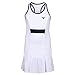 Girls White and Blue Pleated Tennis Golf Dress Junior Netball Dance Cheerleading PaddleTennis Sportswear (12-13 Year Old)