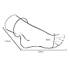 1 Pair Realistic Female Silicone Mannequin Foot Women Fake Foot, for Jewelry Sandal Shoe Sock Display Manicure Decorate Teaching-Size 37 - Afbeelding 8