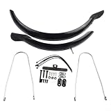 Juego de guardabarros para bicicleta plegable de 16 pulgadas, protectores delanteros y traseros para protección contra la lluvia y el barro (disco de 16 pulgadas)
