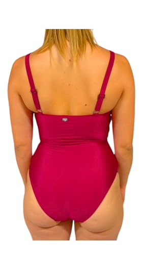 Maillot de bain une pièce Haute Pression DA8014 bordeaux taille 48