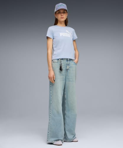 Image of Puma Women Cotton Letter Print Regular Fit Tees