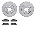 Dynamic Friction Company Front Brake Rotors with 5000 Advanced Brake Pads 6502-39101