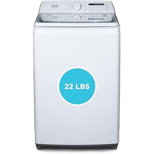 BLACK+DECKER 4.1 Cu. Ft. Top Load Washing Machine with Agitator, BTLW41MW