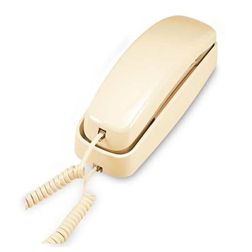 AT&T TRIMLINE 210 Corded Home Phone, No AC Power Required, Improved Easy-Wall-Mount, Lighted Big Button Keypad, 13 SpeedDial Keys, Last Number Redial, Mute, Flash, Volume Control, Beige