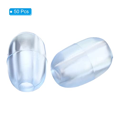 Pies para rejilla de fregadero PATIKIL 50 piezas plástico transparente miniatura 3