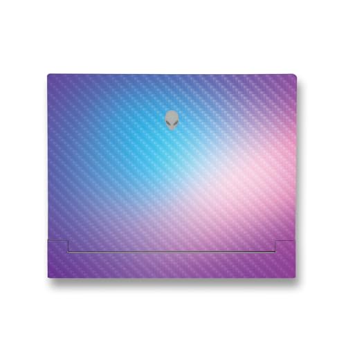 Image of MightySkins Carbon Fiber Skin Compatible with Alienware X14 R2 (2023) Full Wrap Kit - Royal Haze | Protective, Durable Textured Carbon Fiber Finish | Easy to Apply & Change Styles | Made in The USA