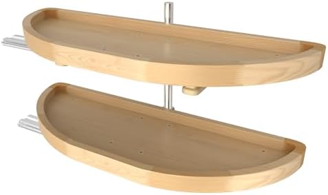 Rev-A-Shelf 32" Dual Shelf Half Moon Lazy Susan Organizer for Bli...
