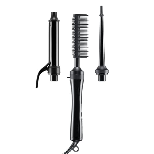 Paul Mitchell Texture 3-in-1 Interchangeable Curling Iron & Hot Comb