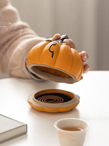 Boîte d'encens d'intérieur citrouille pour accessoires de méditation